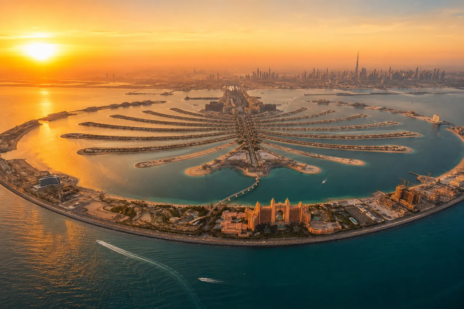 Palm Jumeirah from above